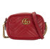 GG Marmont Mini Crossbody Bag, &pound;450, Handbags, Red, Leather, Front view